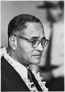Ralph Bunche, American political scientist, scholar of the League of Nations, and Chair of the Political Science Department at Howard Universityânot to mention recipient of the 1950 Nobel Peace Prize