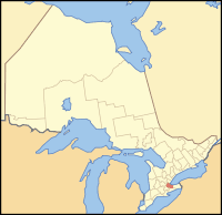 Hamilton, Ontario (highlighted in this map) was an industrial hub in southern Ontario âÂ but provincial politics and the presence of Toronto as a growth hub would make its transition to post-industrialism challenging