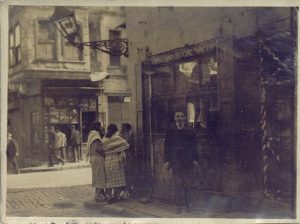 Group of prostitutes on corner of Kara-Oglan-sokak and Grand Rue Galata (The League of Nations Archives at Geneva, Box S179)