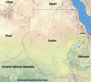 Sudan and Eastern Africa prior to 2011 independence of South Sudan.