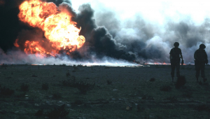 Oil fires in Kuwait during the first Gulf War (1991)