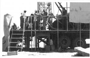 Interior-led drilling operations as part of the Point Four program in Egypt circa 1954. From the National Archives and Records Administration.