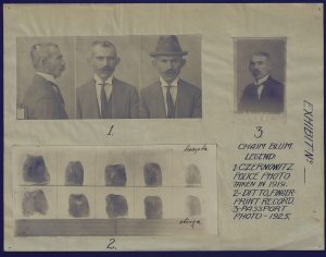 Procurer Chaim Blum, Czernowitz Police Photo (The League of Nations Archives, Geneva, BoxS179)