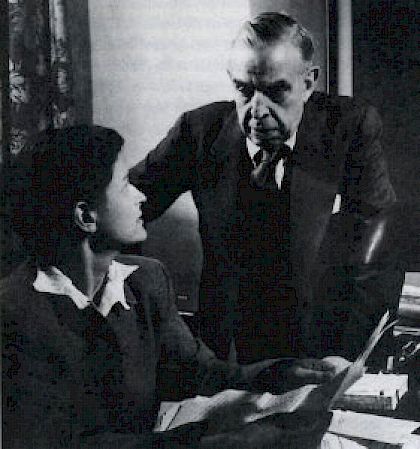 Elisabeth Mann and Giuseppe Antonio Borgese, two members of the Chicago world constitution project